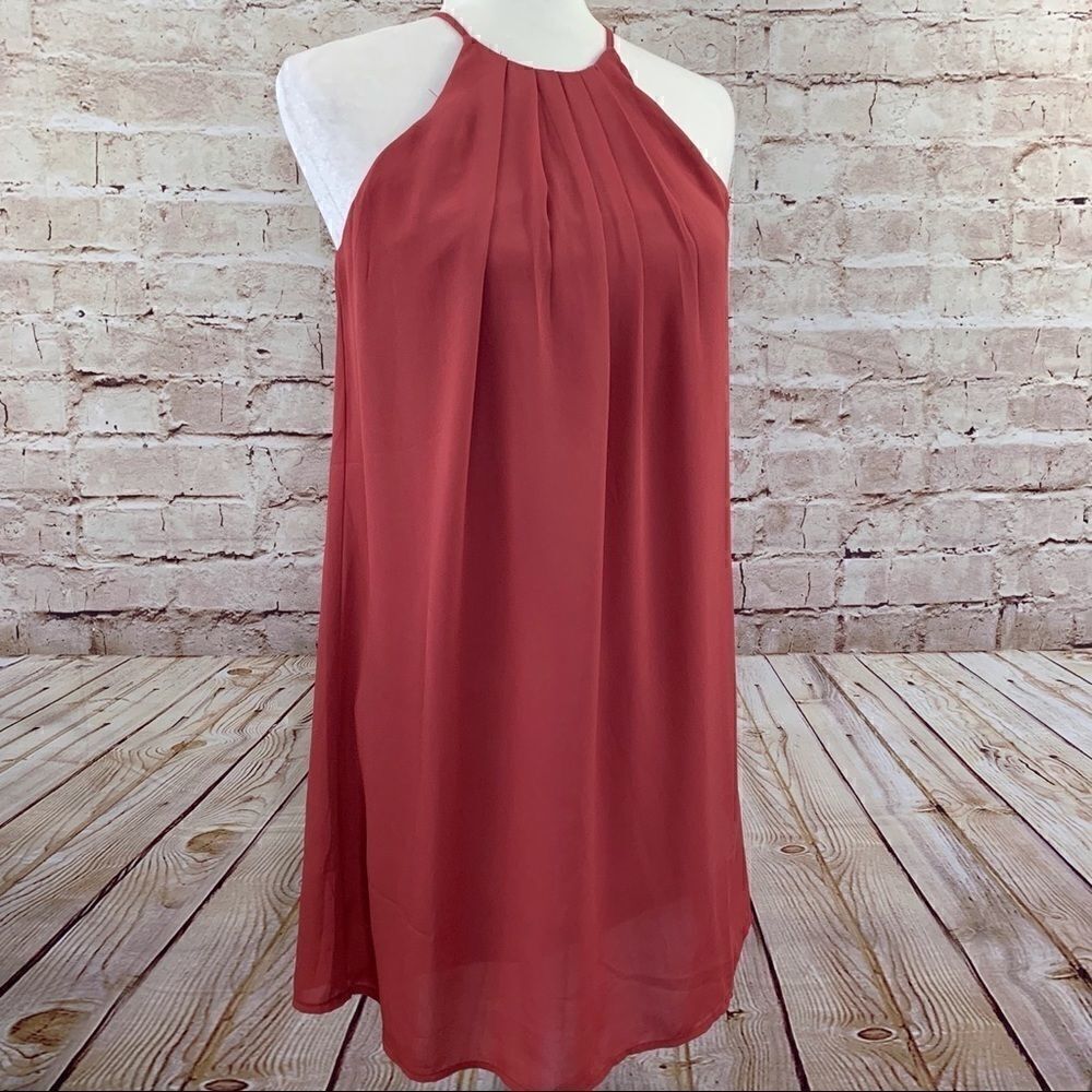 Everly halter shift dress